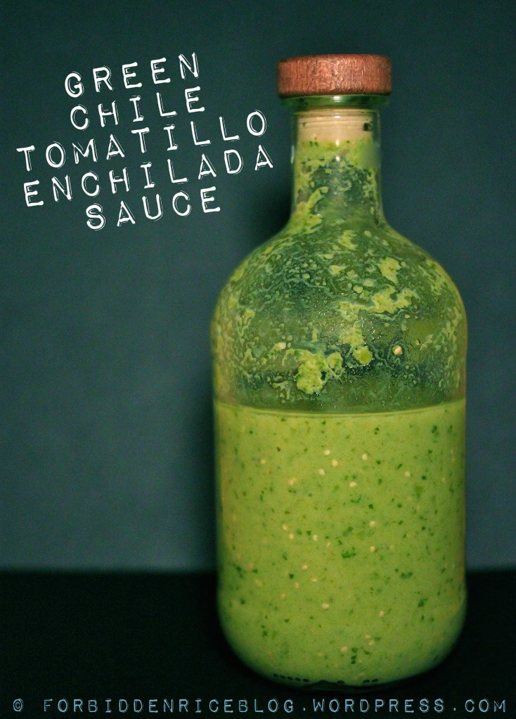 Green Chile and Tomatillo Enchilada Sauce