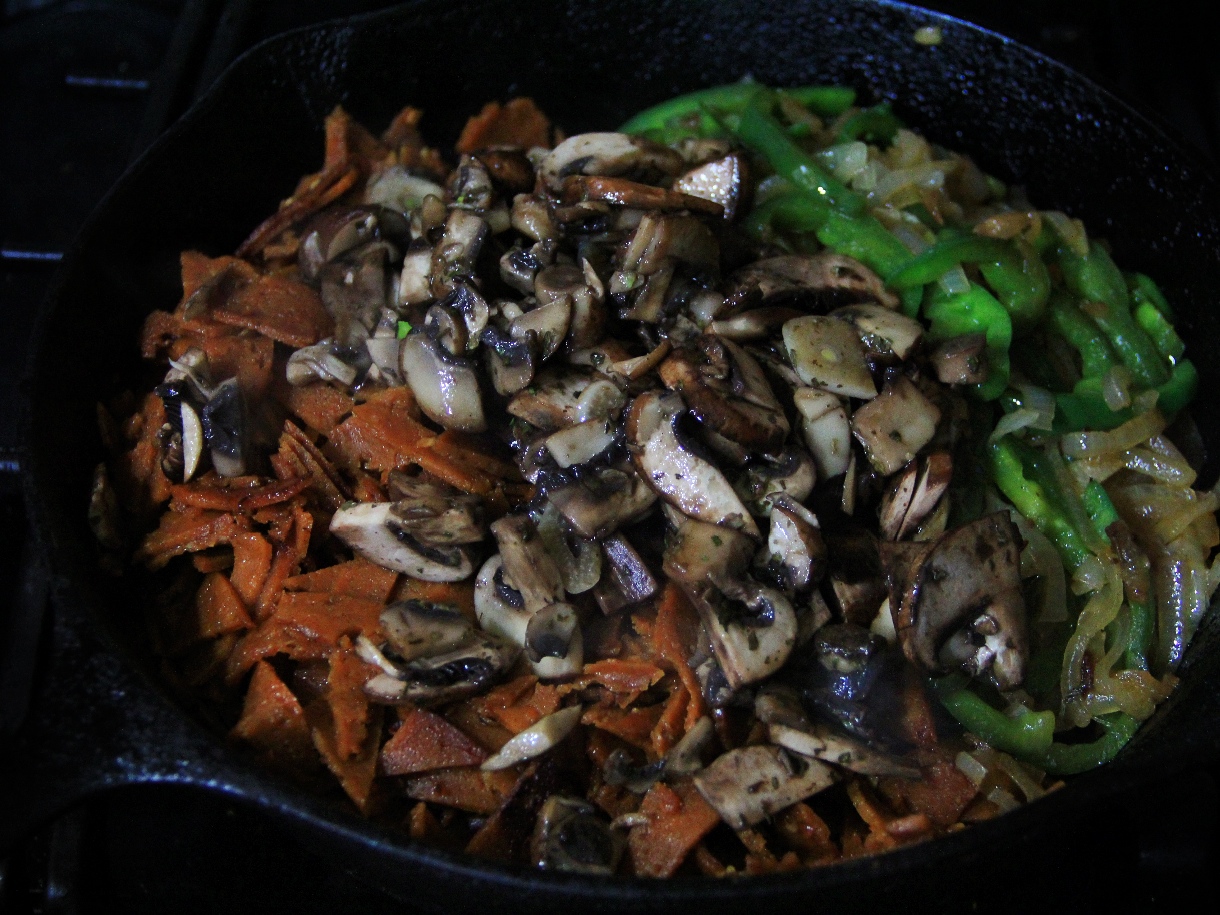 Vegan Philly “Cheese Steak” with Mushrooms and Chipotle Garlic Mayo, Field Roast, Cooks in the Field 2015, Vegan Philly Cheesesteak