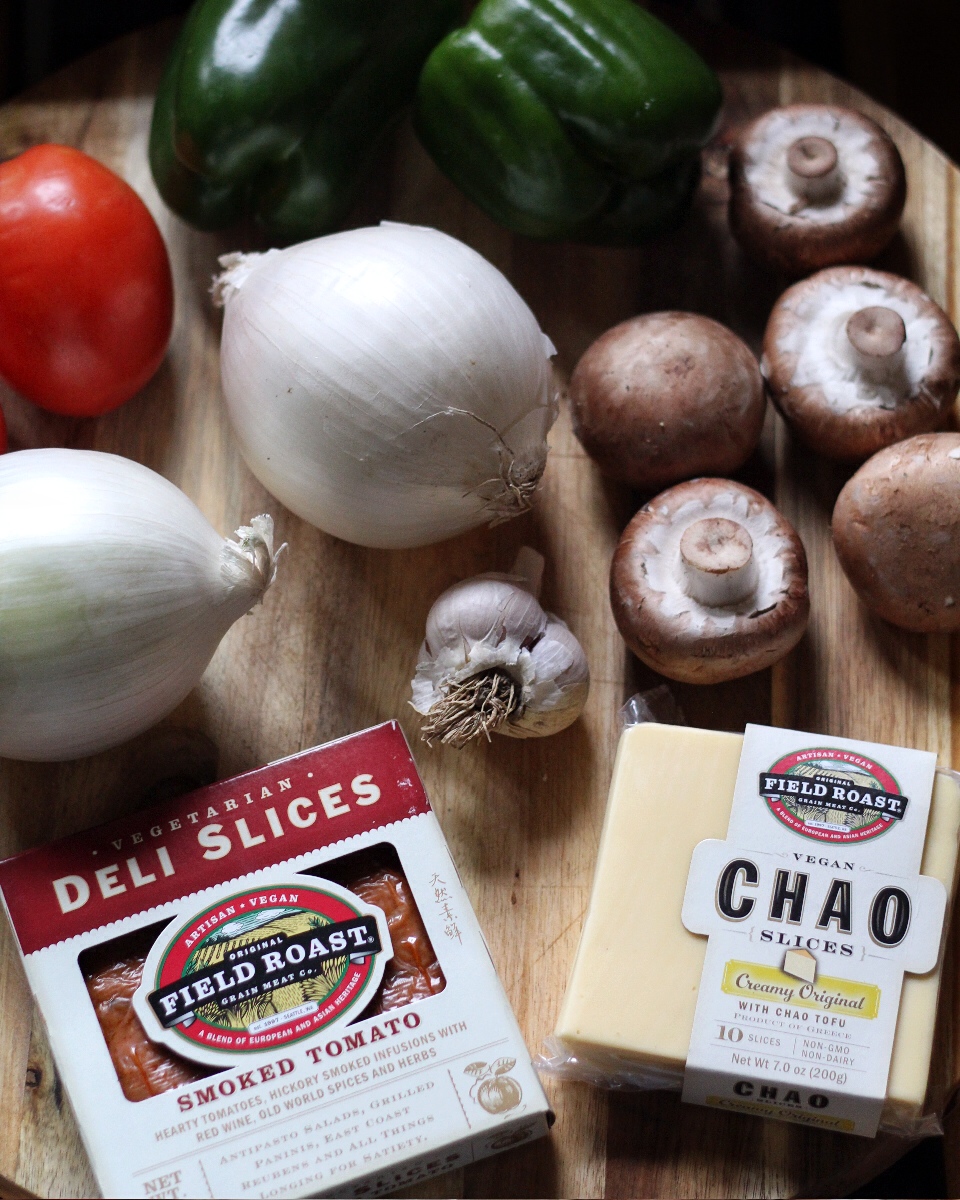 Vegan Philly “Cheese Steak” with Mushrooms and Chipotle Garlic Mayo