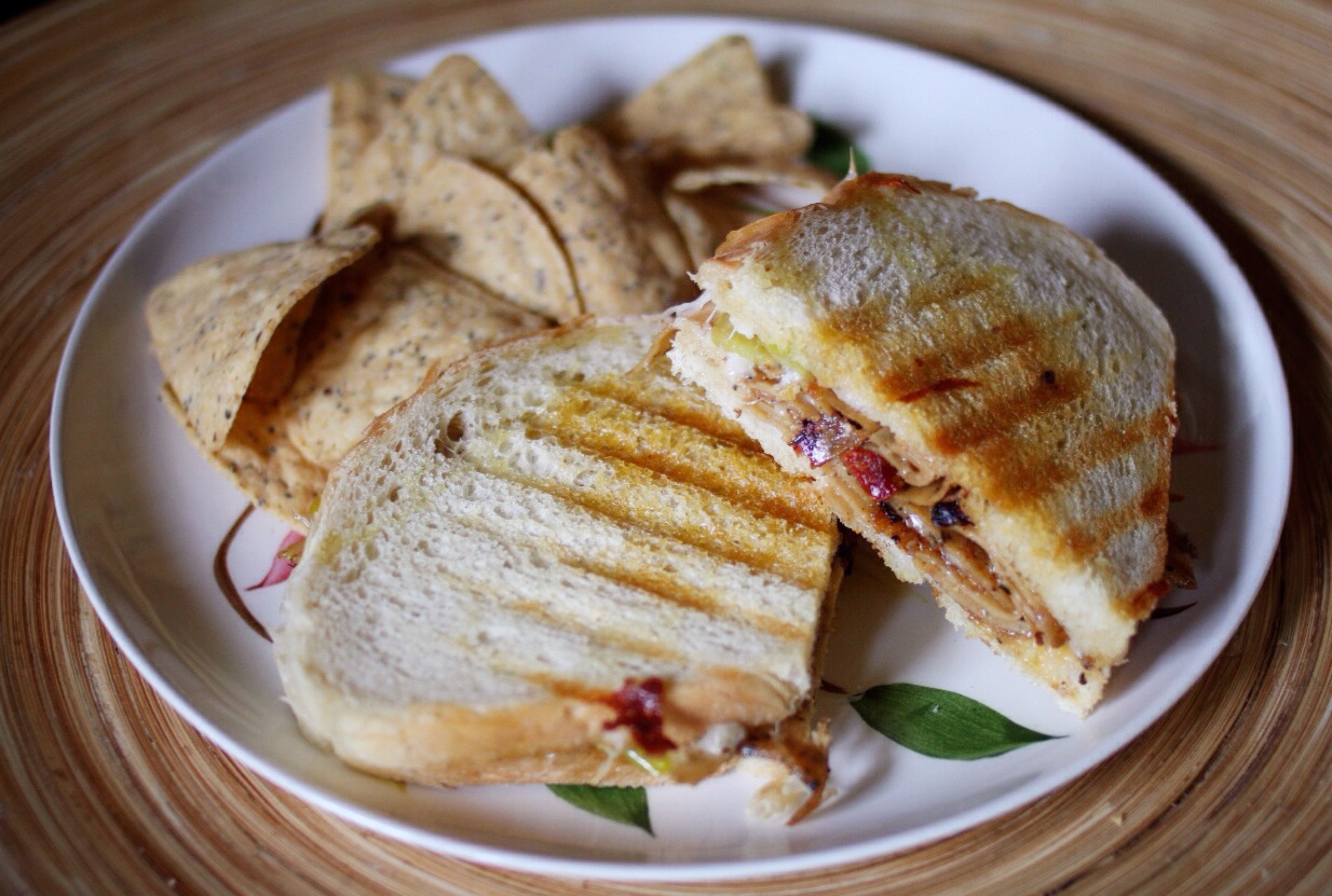 Forbidden Rice Blog | Vegetarian Turkey Pepper Panini, sandwiches, Tofurky, veggie panini