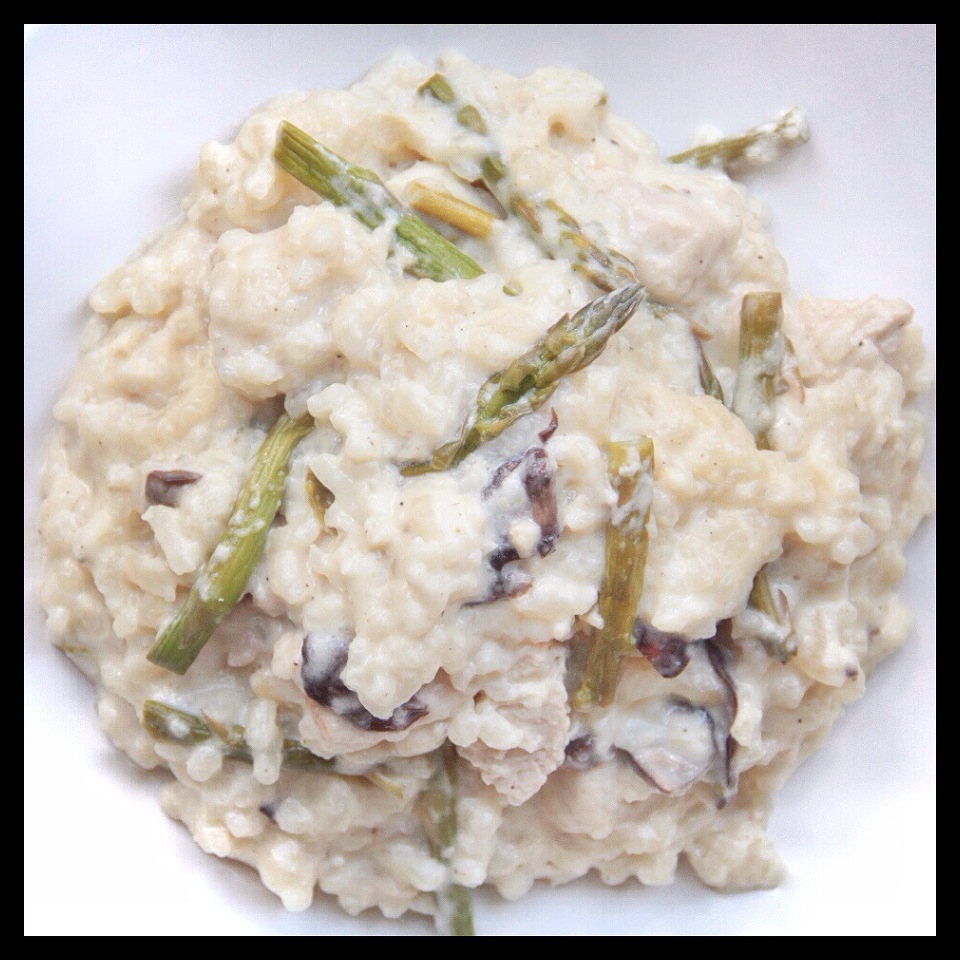 Forbidden Rice Blog | Risotto with Roasted Asparagus, Mushrooms, and Chik'n