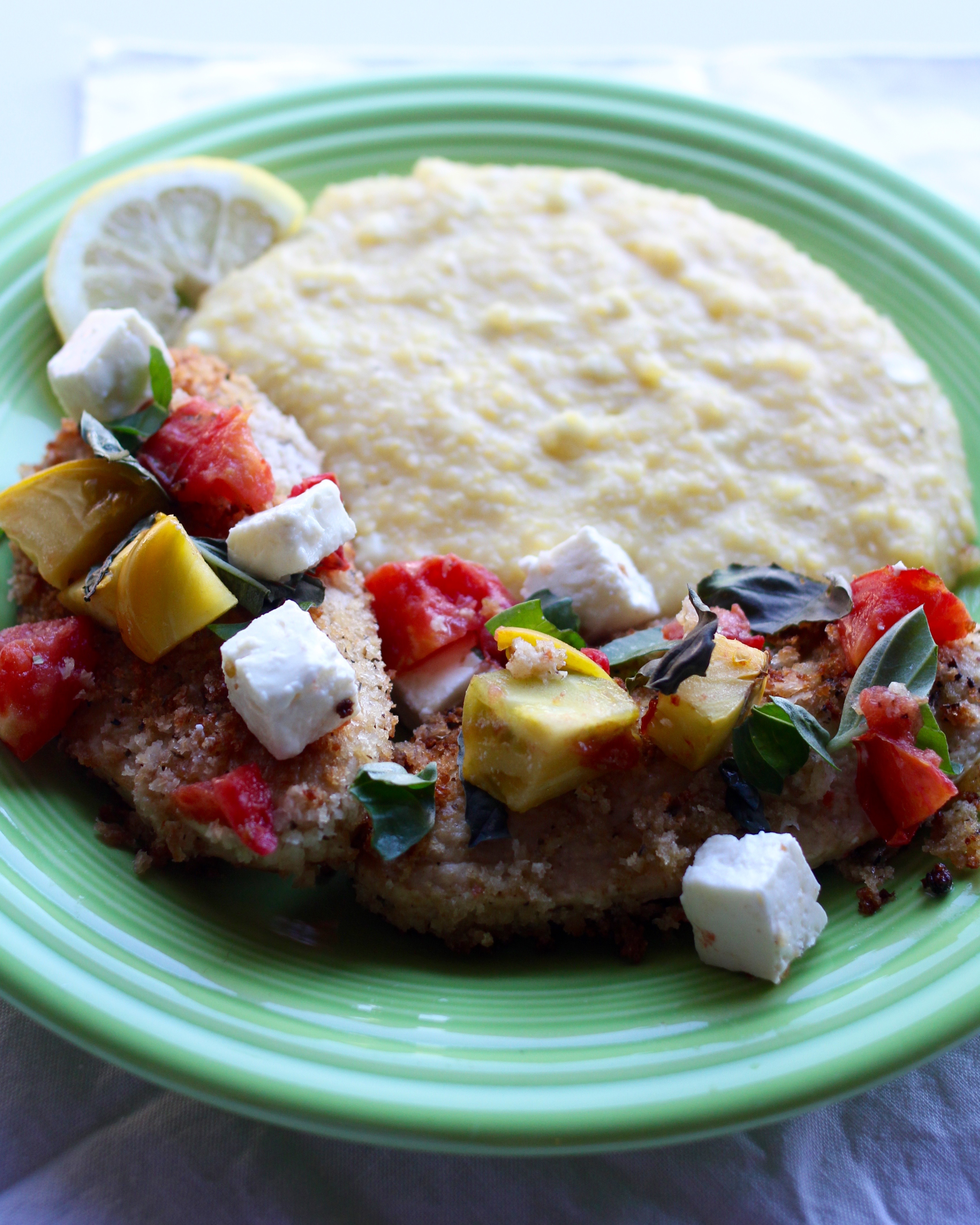 Forbidden Rice Blog: Breaded Chik'n Cutlets with Heirloom Tomatoes and Feta | Quorn
