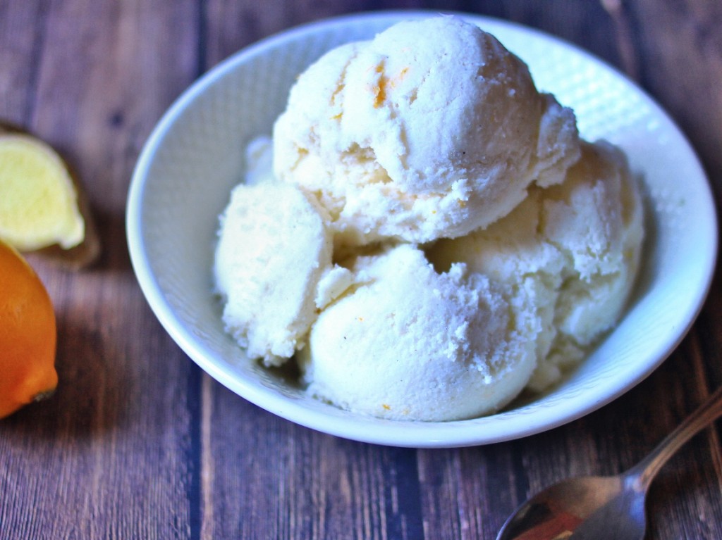 Meyer Lemon, Ginger and Vanilla Bean Sherbet | Forbidden Rice Blog